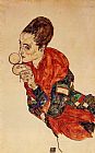 Egon Schiele Portrait of the Actress Marge Boerner painting
